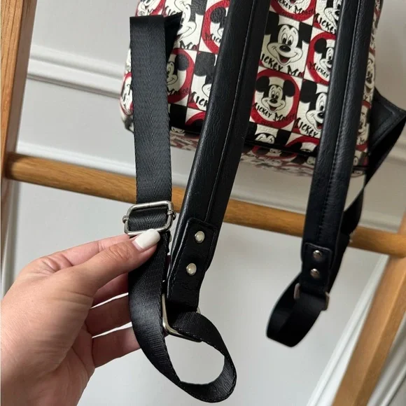 Loungefly Disney Parks Mickey Mouse Club Mini Backpack - Like New- Black & White - Picture 14 of 14